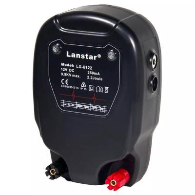 China Electric fence charger Energizer of electric fencing  Electric fence energiser LX-6122 Black 9.9KV 2.2 Joule Out put for sale