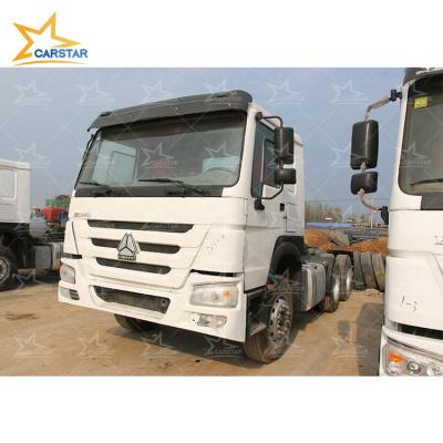 China HOWO 6*4 Tractor Truck 10 Wheel Used Second Hand Trucks Tractor Unit 6800x3668x2490mm for sale