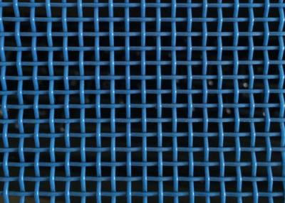 China Blue White Polyester Square Hole Mesh Belt For Dryer And Conveyor for sale