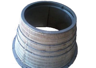 China Industrial Centrifuge Stainless Steel Wire Mesh Wedge Wire Basket For Coal Mineral Screening And Dehydration for sale