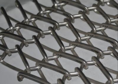 China Cleanable Stainless Steel Conveyor Chain Mesh Belt Used For Architectural Decoration for sale