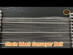 Food Grade Chain Mesh Conveyor Belt SUS304 For Pineapple Washing