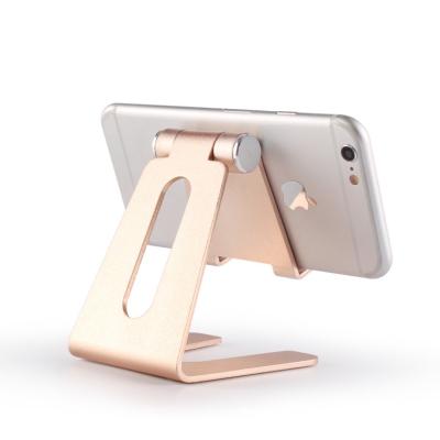 China Free Sample Aluminum Alloy Adjustable Cell Phone Holder Desktop Bracket For iPhone Samsung Tablet iPad Adjustable Cell Phone Stand for sale