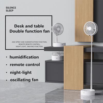 China Bodio 2020 Newest High Efficiency Desktop Extension Type N97 Wireless Floor Humidifier and 7200mAh Battery Rechargeable Wireless Fan for sale