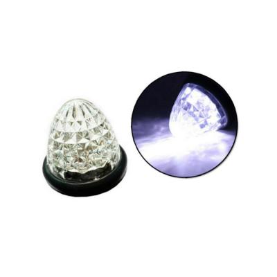 China ABS Plastic White Hive Beacon Side Beacon Grommet 12v 24v 16LED Cabin Sleeper Light Trailer for sale