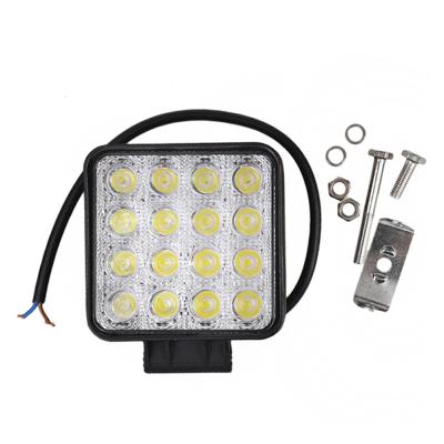 China TACPRO 48W Square Aluminum Car Led Worklight Auto Working Lamp Truck Light Offroad Lighting for sale