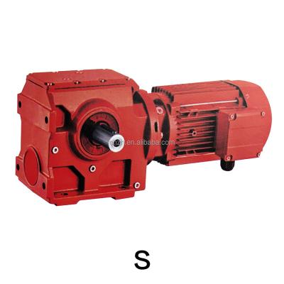 China Reducer Type S China Manufacturer Gear Box Speed ​​Hotels Helical-Worm Gear Units Reducer for sale