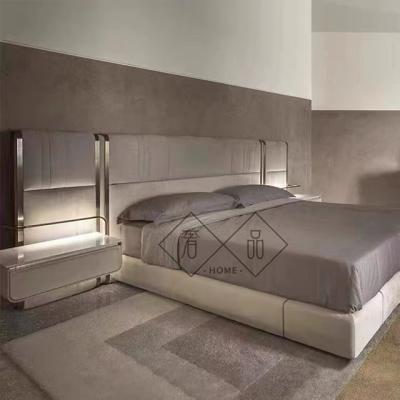 China Other Italian Bed Designer King Master Bedroom Double Bed Custom High End Luxury Style Room Furniture for sale