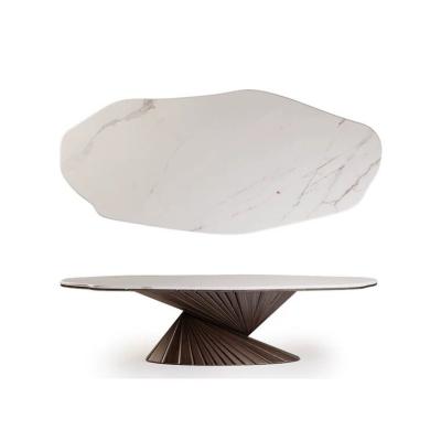 China Hong Kong Italian style hotel large family villa designer post modern solid wood marble table for sale