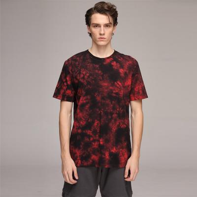 China Custom Mens Cotton T Shirts Anti Shrink Tie Dye for sale