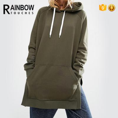 China Custom plain cotton pullover anti-pilling oversized 100% raglan hoodie for women for sale