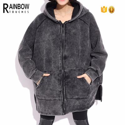 China Latest Design Anti-pilling Curved Edge Winter Hoodie Sweatshirt For Women for sale