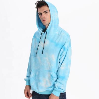 China Wholesale High Quality Men Anti Shrink Streetwear Printed Tie Dye Cotton Hoodies With Custom Colors for sale