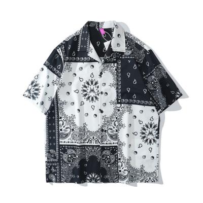 China Wholesale Sublimaion Bandana Paisley Shorts Sleeve Shirt Men Anti-pilling for sale