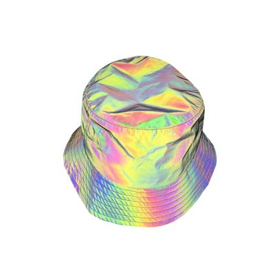 China Plush Ready To Ship Reflective Nylon Bucket Hat for sale