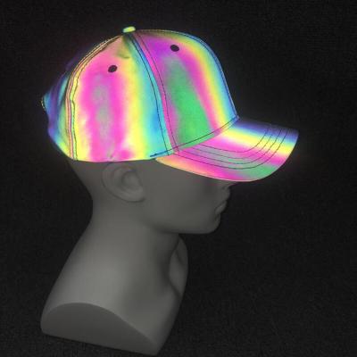 China Rainbowtouches COMMON Baseball Snapback Reflective Hat for sale