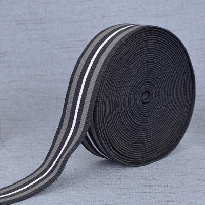 China Good quality viable striped elastic ribbon for sale