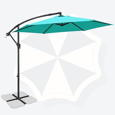 China Modern 10 Ft Offset Hanging Umbrellas Garden Patio Pool Waterproof Umbrellas Large Outdoor Umbrellas Market for sale