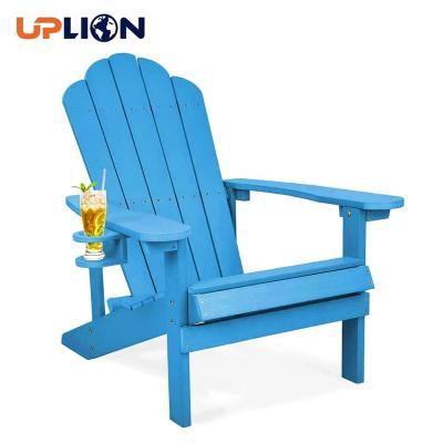 China Uplion KD Garden Furniture Waterproof and Anti-Corrosion Patio Chairs with Cup Support-Perfect for the Beach, Pool, and Fire Pit Seating Adirondack Chair for sale