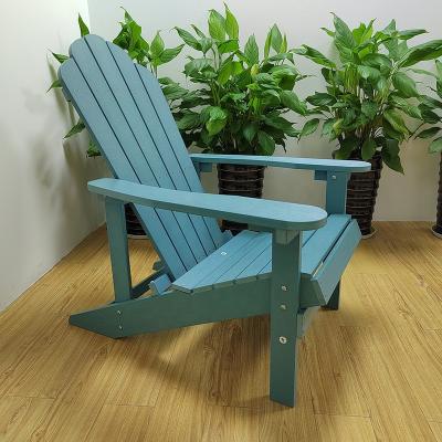 China Modern Outdoor Plastic Balcony Chair Patio Garden Furniture KD Recycled Adirondack Wood Plastic Chair for sale