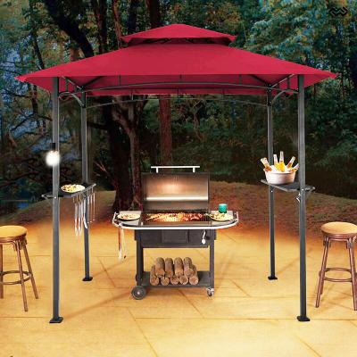 China Double Tiered Waterproof Sun Shade Grill Gazebo Outdoor BBQ Canopy Tent for sale