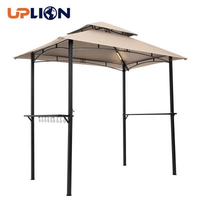 China Easily Assembled Tired Garden Gazebo Uplion Double BBQ Grill Gazebo BBQ Gazebo Grill Shade Tent Tent Canopy Outdoor Grill for sale