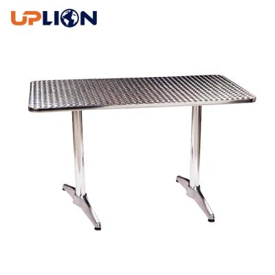 China Uplion Restaurant Contemporary Outdoor Furniture Metal Aluminum Bar Table for sale