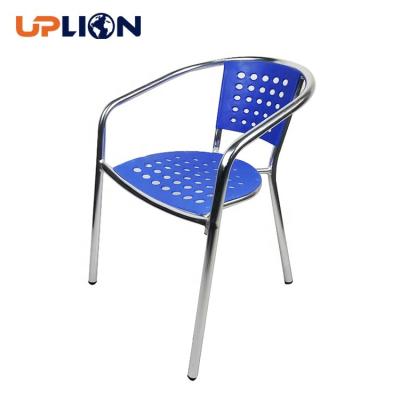 China Uplion Modern Outdoor Furniture PP Plastic All Welded Aluminum Garden Chair for sale