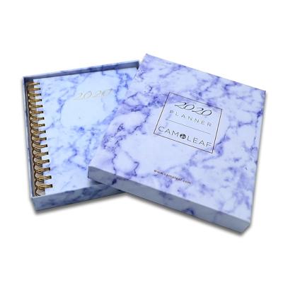 China Office Supplier Easy Writing Custom Printing 2020 Diary Planner Notebook, A4 A5 A6 A7 Spiral Notebook with Box Set for sale