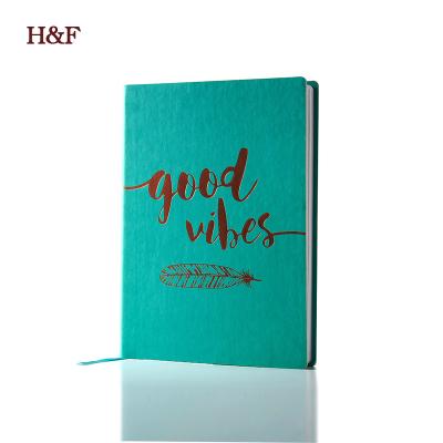 China Hardcover Customized Journals Gold Stamping Blank NOTEBOOK for sale