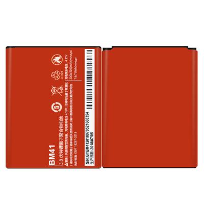 China Mobile phone long time BM41 2000mAh battery msds for xiaomi Redmi 1s 2A 3.8v 7.6Wh for sale