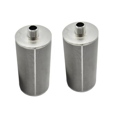 China Sorts Filtration Industry 304 316L Stainless Steel Mesh Filter Element Sintered Filter / Metal Candle Shaped for sale