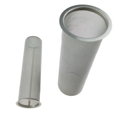 China Reusable 10 25 30 50 60 80 100 Cylinder Filter Tube Stainless Steel Wire Mesh Filters for sale