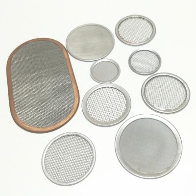 China Factory 25 50 Micron Stainless Steel Wire Mesh Disc For Plastic Extruding Machine for sale