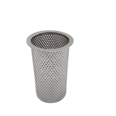 China Factory Customized Perforated Wire Mesh Woven Filter 316 Stainless Steel Filter Cup 304 Filter Tube Filter Tube Manufacturer for sale