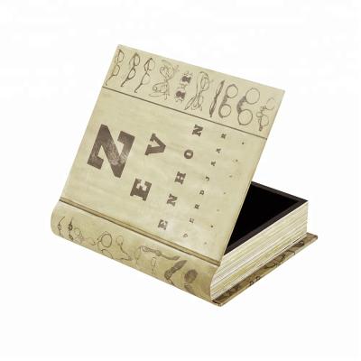 China Vintage Handmade Stiff Paper Custom Design Decorative Gift Boxes Book Shaped Boxes Wholesale for sale