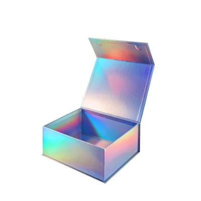 China Recycled Materials Apparel Costume Beauty Wig Packaging Boxes Holographic Logo for sale