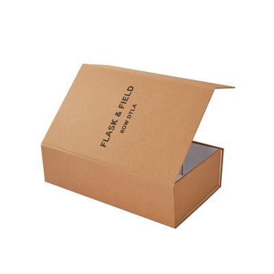 China Recycled Materials Wholesale Eco Friendly Recyclable Custom Logo Printed Storage Kraft Paper Cardboard Folding Box for sale