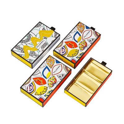 China Handmade Fancy Printing Drawer Valentines Gift Luxury Sliding Chocolate Truffle Custom Paper Box for sale