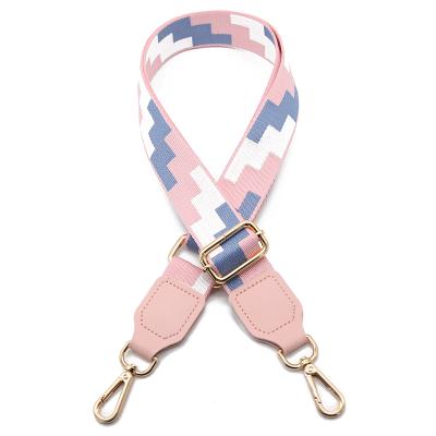 China Factory Durable 1.5 Inch Multicolor Jacquard Polyester Woven Tape Nylon Webbing For Handbag Straps for sale