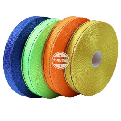 China Durable Imitation Polyester Nylon Webbing Tapes Multi-Color Reflective Tapes for sale