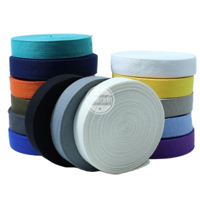 China Good Quality Cotton Durable Thin Webbing Many Colors Sizes Polyester Straps Stores Bags Belt Clothes Tape Ribbons for sale