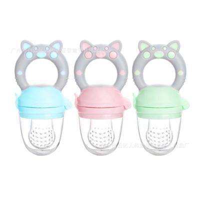 China BPA free silicone baby food grade free pacifier for kids, food fresh fruit feeder pacifier silicone for sale