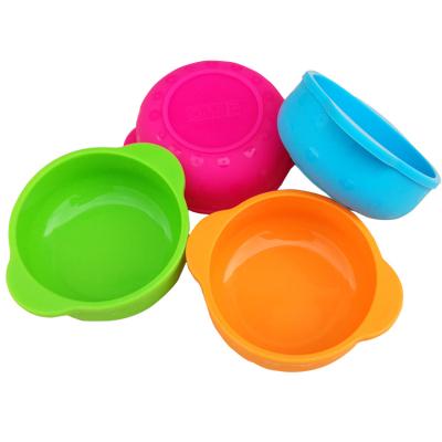 China 2020 Viable New Product Colorful Child Feeding Silicone Bowl For Children for sale