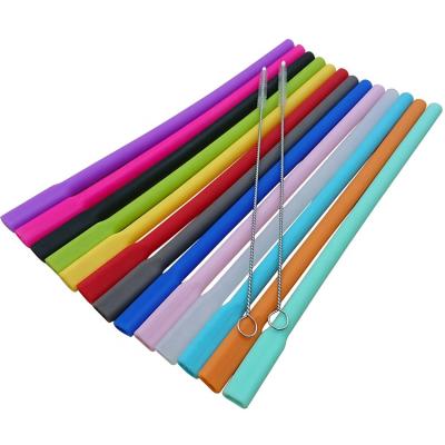 China Sustainable Portable Eco - Friendly Silicone Bending Drinking Straws for sale