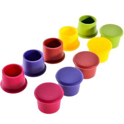 China Sustainable Reusable Food Grade Silicone Rubber Bottle Lids Custom Wine Stopper for sale