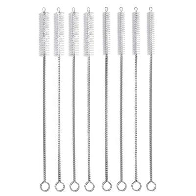 China Stainless Steel Straw Cleaning Brush Sustainable Silicone Free Metal Drinking Sample for sale