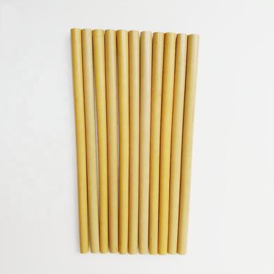 China Modern Reusable Natural Biodegradable Bamboo Straws For Drinking Bubble Tea for sale