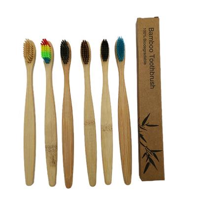 China China Manufacturer Eco-friendly 100% Organic Charcoal Private Label Bamboo Toothbrush for sale