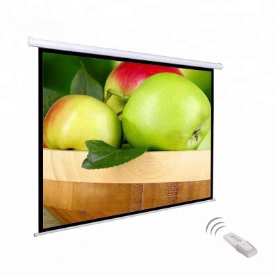 China Electric Motorized Projector Screen 84